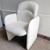 Sillon 1 Cuerpo Cuerina Blanca Apoyabrazos 66x57x87 Reforzad 0