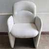 Sillon 1 Cuerpo Cuerina Blanca Apoyabrazos 66x57x87 Reforzad 1