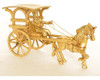 Carro De Caballos De Carruaje De Latón Vintage - Escritorio 1