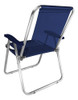 Kit 2 Cadeira Max Alumínio Praia Piscina Até 140 Kg Azul 4
