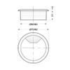 Pasacable 60 Mm Blanco Circular Tapa Giratoria Eurohard 2