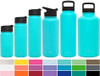 Botella De Agua Simple De La Cumbre De 18 Onzas + Tapa Extra 0