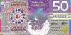 Kamberra Billete 50 Numismas Año Del Caballo Unc Palermo 1