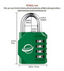 Candado De Combinacion Sisav Impermeable Verde X2 1