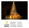 Cortina De Luces Led Forma Arbol Con Puntero Para Exteriores 6