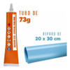 Kit Para Furo De Piscinas Remendo Cola Vinil Viniplas 1