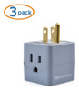 Cable Matters 3pack 3outlet Cube De Pared Con Conexion A Tie 1