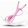 Cable Auxiliar Miniplug Jack 3.5mm Microfono Auricular Rosa 1
