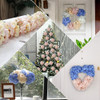 Ramo Hortensias Artificiales Tallo Desmontable 5pzas Blanco 7