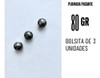 Plomada Pasante Redonda 80gr Gramos X 3 Unidades. Pesca 1