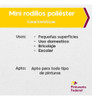 Pack Mini Rodillo Poliéster 11 Cm X 8 Unidades Matezz 4