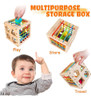 Hellowood Montessori Juguetes Para 1+ Años, Cubo Clasificado 3