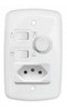 4 Controle De Ventilador Rotativos Com Tomada Bivolt Branco 3
