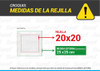 Rejilla Ventilacion 20x20 - Sala De Medidor Gas Economica 2