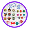 Mega Cortadores Patrulha Canina + Escudos Ossinho Logo 3cm 0