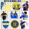 Stickers Boca Juniors 20 Unidades 4x4cm Pvc Plastificados 3 Stickers Boca Juniors 20 Unidades 4x4cm Pvc Plastificados 3