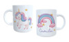 Taza De Plastico Unicornios Personalizada, Sublimada!! 0