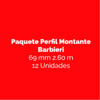 Paquete Montante Barbieri 69mm 2,60 Ml 1