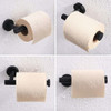Set De 3 Accesorios Para Baño Negro Mate Aplusee -7wkdry89 3