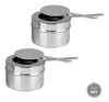 10 Fogareiros Acendedor Espiriteira Em Aço Inox P Rechaud 3