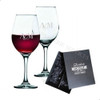 Caja + 2 Copones Vino Grabado Personalizado Regalo Tu Diseño 1