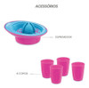 Kit Liquidificador Com Manivela, Espremedor E Copos 2