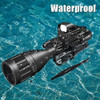 Mira Para Rifle Uuq C4-12x50 Ar15, Doble Iluminación, Retícu 3