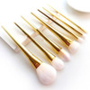 7 Unids / Set Gold Pro Cepillos De Maquillaje Polvo Base Cep 0