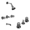 Combo Griferia Baño Hidromet Hold Cromo Bidet Ducha Cs9192 0
