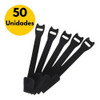 Abraçadeira Para Cabos Velcro 15cm Preto - Kit Com 50 0
