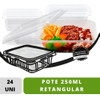 Pote Descartável 250ml Freezer Microondas Marmita - 72 Un. 0