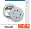 Disco De Lixa Velcro Branco 125mm Grão 120 Starfer 100 Un 3