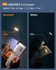 Luz De Libro Ligera De 10 Luces Led Para Leer En La Cama,usb 2