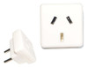Adaptador Enchufe 3 Patas  Salida 2 Patas Color Blanco 0