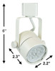 Directlighting 50154l Blanco Gu10 Led Track Lighting Head Co 1