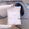 Saquinho P/ Lavar Roupas Delicadas Íntimas (tamanho M) 2