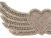 Aplique Termoadhesivo Corazon Con Alas Strass Diseño Unico 4