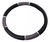 Cubre Volante 38cm Pvc Negro Con Reflector Gris 0 Cubre Volante 38cm Pvc Negro Con Reflector Gris 0