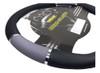 Cubre Volante 38cm Pvc Negro Con Reflector Gris 2 Cubre Volante 38cm Pvc Negro Con Reflector Gris 2