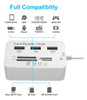 3 Puerto Usb 3.0 Hub Ms Sd M2 Tf Adaptador De Lector De Tarj 1