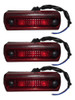 Faro Lateral Camion Acoplado Led 12/24volt Rojo X 3u 0