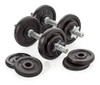 Set Gimnasia 2 Mancuernas Barra Maciza 20kg Discos Pesas 1 Set Gimnasia 2 Mancuernas Barra Maciza 20kg Discos Pesas 1