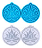 Molde De Silicone Molde De Chaveiro Em Forma De Lótus Com Ch 7