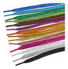 Cordones Brillo Glitter Planos Rojos 1