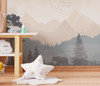 Papel De Parede Urso Na Floresta Montanhas Paisagem Pp608 4