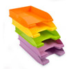 Bandejas Papeleras A4 Porta Papeles Autoapilable X5 Colores! 0