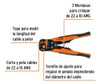 Pinza Alicate Pelacable Ajustable Terminales Truper 1