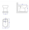 Bidet Blanco Ceramico Vogue Plus 1