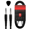 Cable Para Guitarra Bajo Teclado Plug Plug 6m + Pua Combo 0