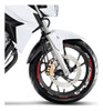 Adesivos Filete Roda Honda Twister Cb 250 Vermelho Refletivo 1